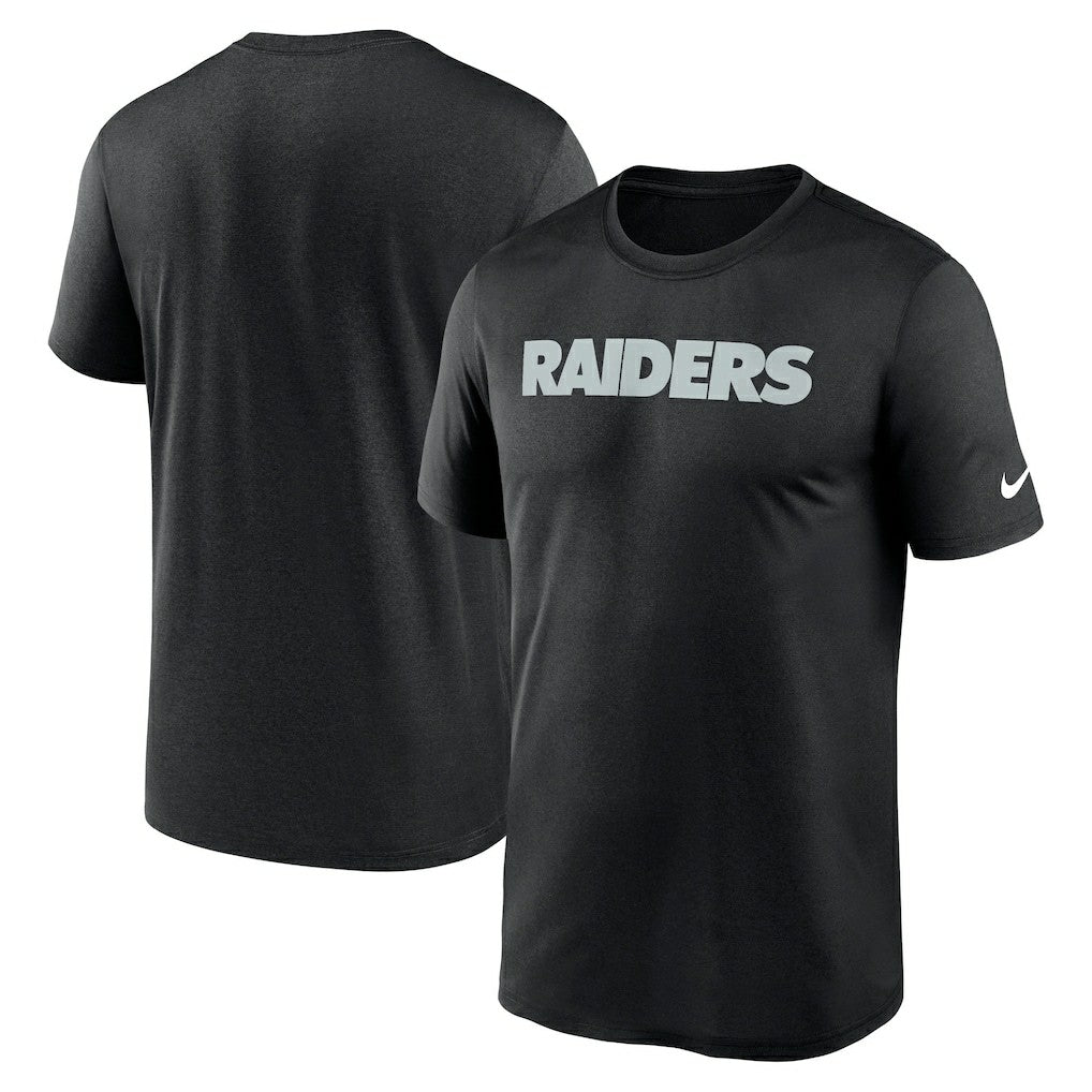 Las Vegas Raiders Primetime Legend Wordmark Performance T-Shirt Black | Nike for Sale
