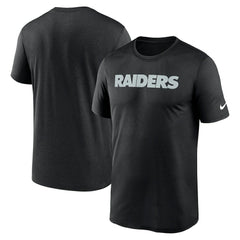 Las Vegas Raiders Primetime Legend Wordmark Performance T-Shirt Black | Nike for Sale