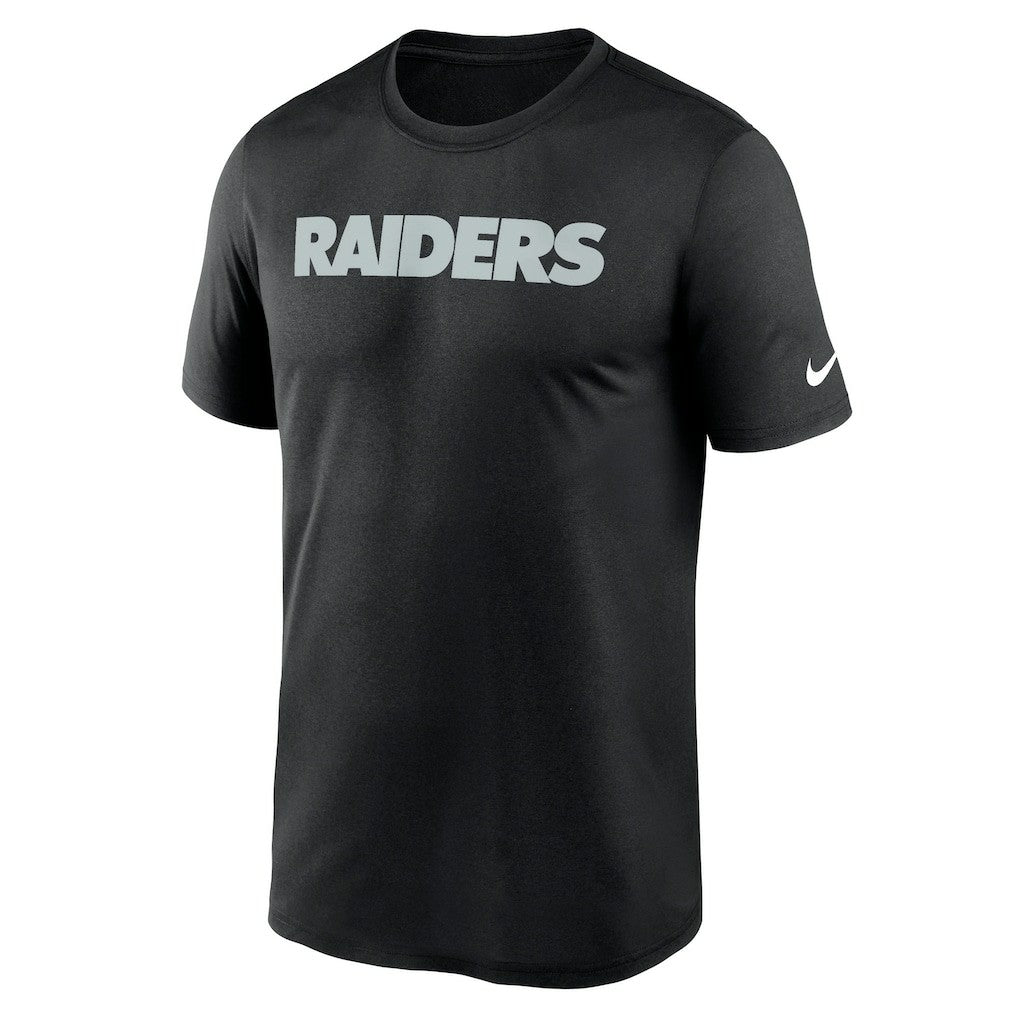 Las Vegas Raiders Primetime Legend Wordmark Performance T-Shirt Black | Nike for Sale