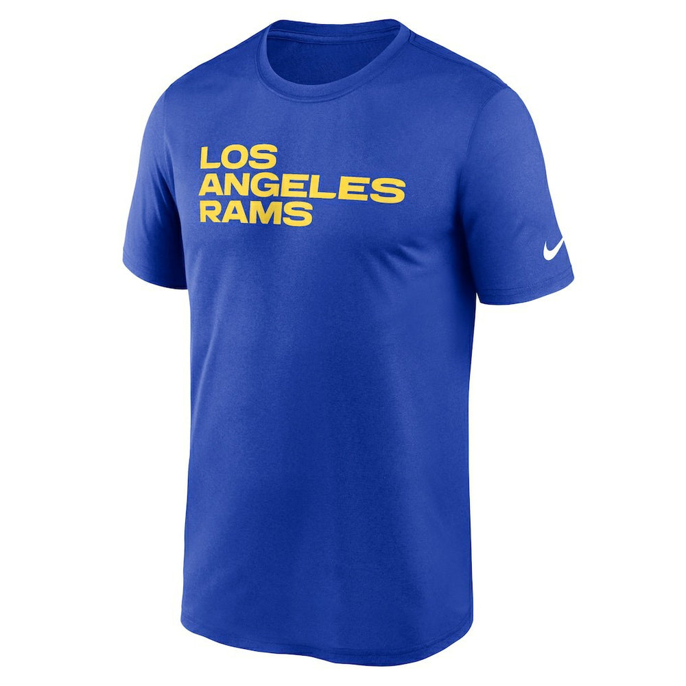 Los Angeles Rams Primetime Legend Wordmark Performance T-Shirt Royal | Nike for Sale