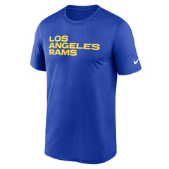 Los Angeles Rams Primetime Legend Wordmark Performance T-Shirt Royal | Nike for Sale
