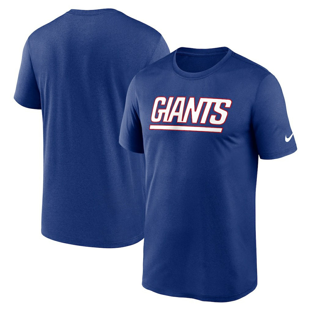 New York Giants Primetime Legend Wordmark Performance T-Shirt Royal | Nike for Sale