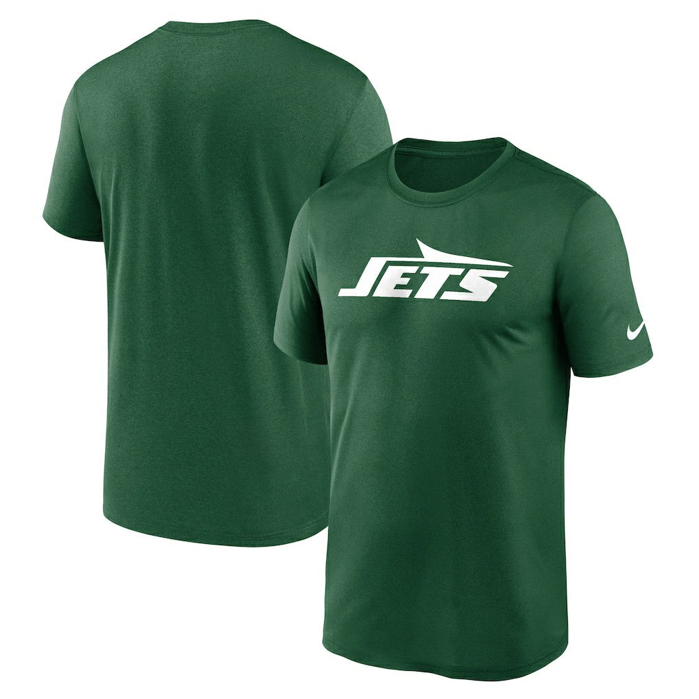 New York Jets Primetime Legend Wordmark Performance T-Shirt Green | Nike for Sale
