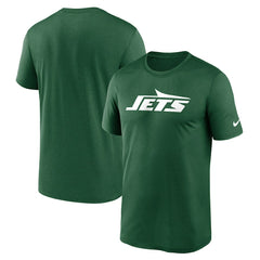 New York Jets Primetime Legend Wordmark Performance T-Shirt Green | Nike for Sale