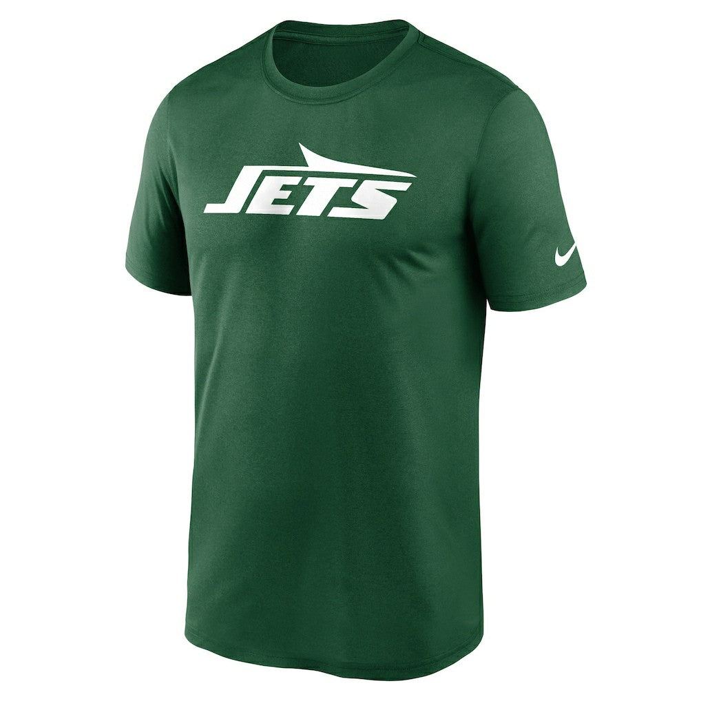 New York Jets Primetime Legend Wordmark Performance T-Shirt Green | Nike for Sale