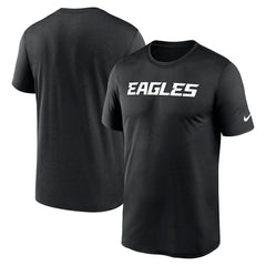 Philadelphia Eagles Primetime Legend Wordmark Performance T-Shirt Black | Nike for Sale