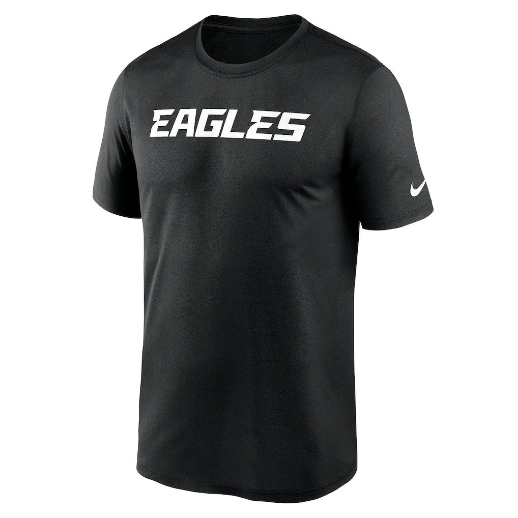 Philadelphia Eagles Primetime Legend Wordmark Performance T-Shirt Black | Nike for Sale
