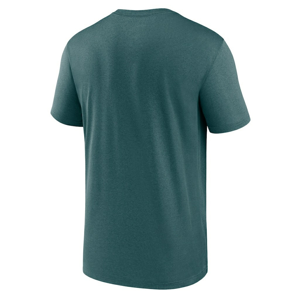 Philadelphia Eagles Primetime Legend Wordmark Performance T-Shirt Midnight Green | Nike for Sale