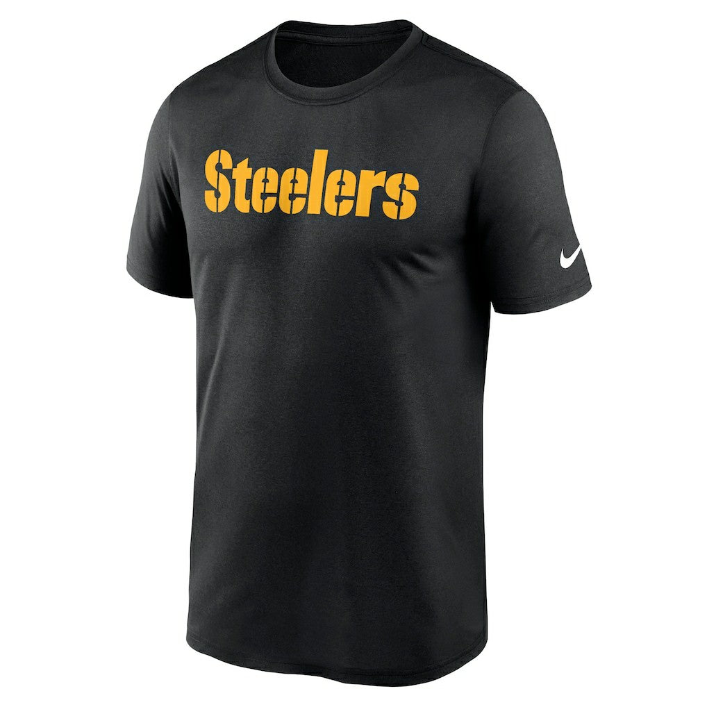 Pittsburgh Steelers Primetime Legend Wordmark Performance T-Shirt Black | Nike for Sale