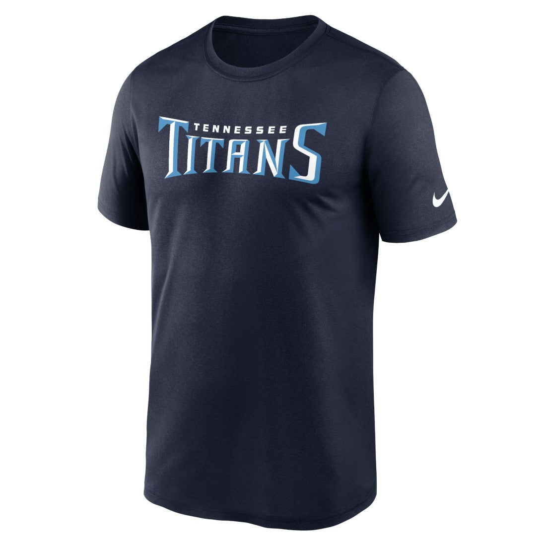 Tennessee Titans Primetime Legend Wordmark Performance T-Shirt Navy | Nike for Sale