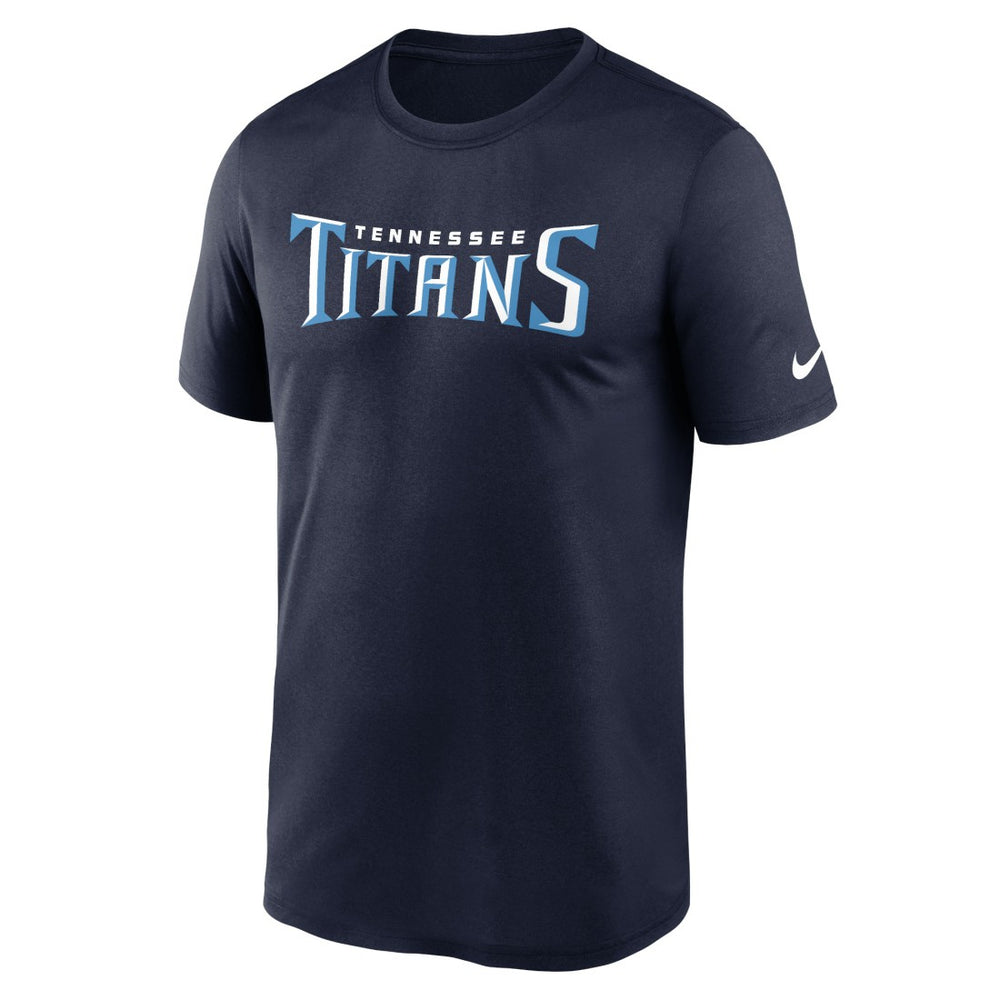 Tennessee Titans Primetime Legend Wordmark Performance T-Shirt Navy | Nike for Sale