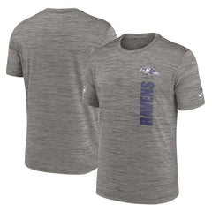 Baltimore Ravens Sideline Velocity Dri-FIT T-Shirt Gray | Nike for Sale