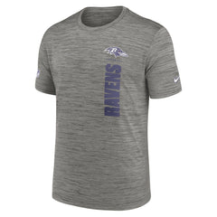 Baltimore Ravens Sideline Velocity Dri-FIT T-Shirt Gray | Nike for Sale