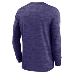 Baltimore Ravens Sideline Velocity Dri-FIT Long Sleeve T-Shirt Purple | Nike for Sale