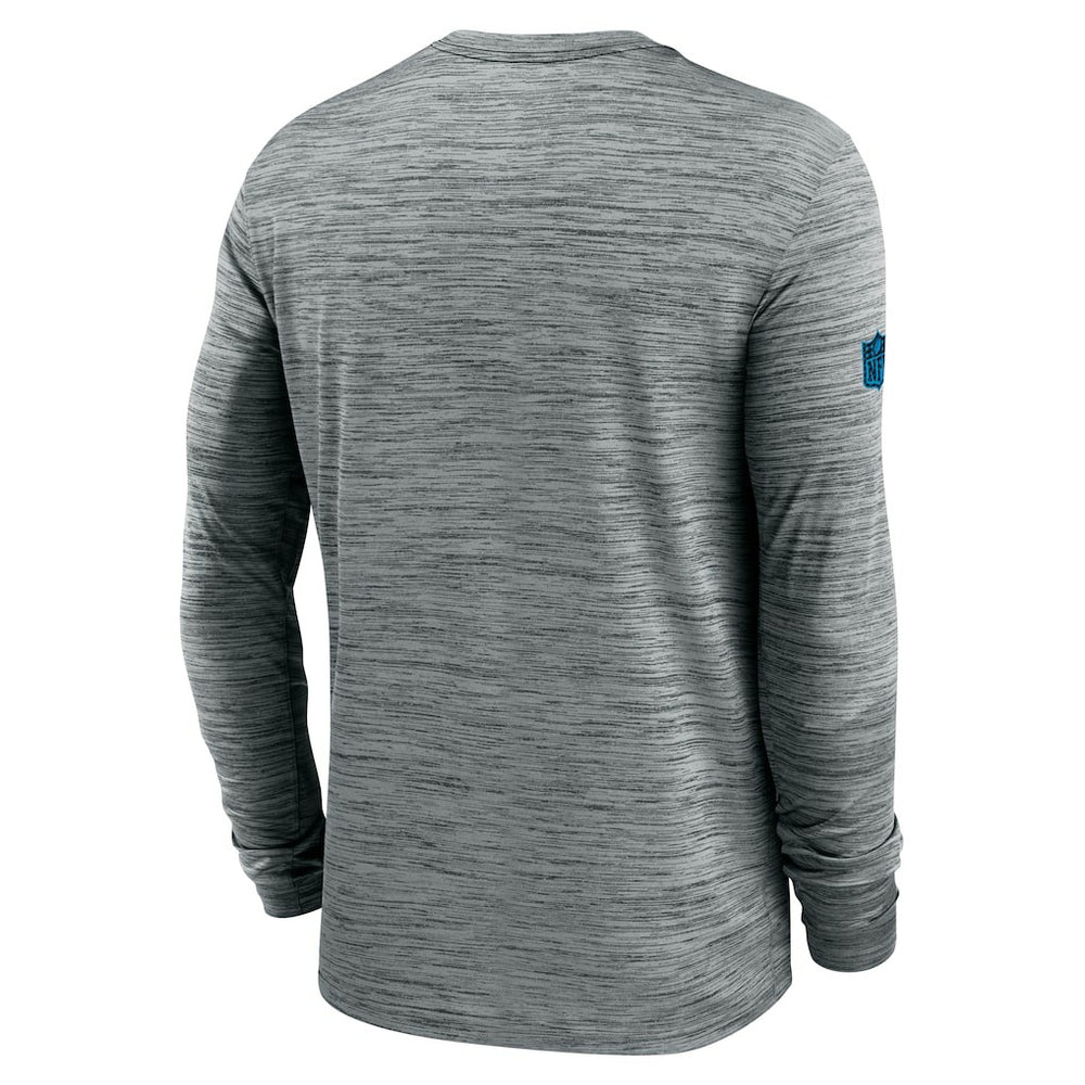 Carolina Panthers Sideline Velocity Dri-FIT Long Sleeve T-Shirt Gray | Nike for Sale