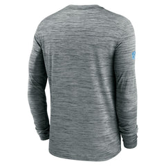 Detroit Lions Sideline Velocity Dri-FIT Long Sleeve T-Shirt Gray | Nike for Sale