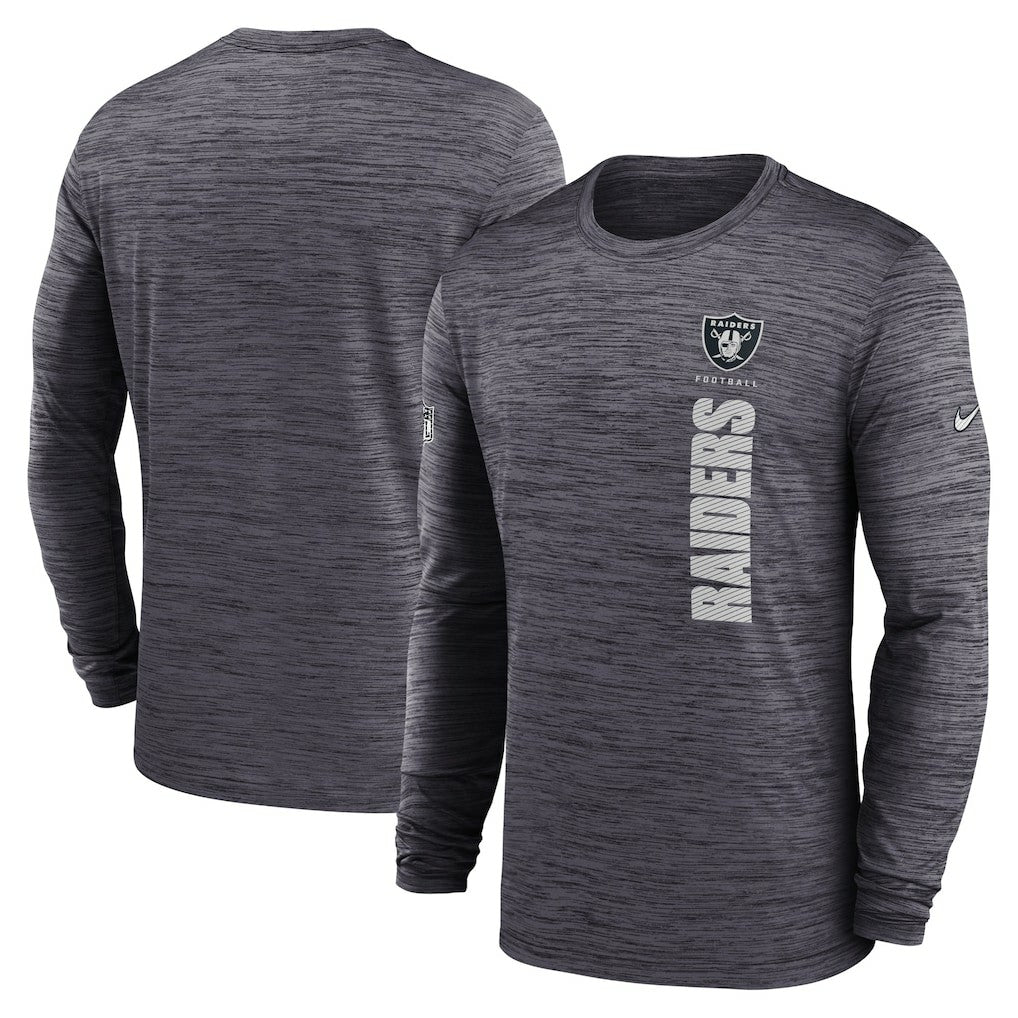 Las Vegas Raiders Sideline Velocity Dri-FIT Long Sleeve T-Shirt Black | Nike for Sale