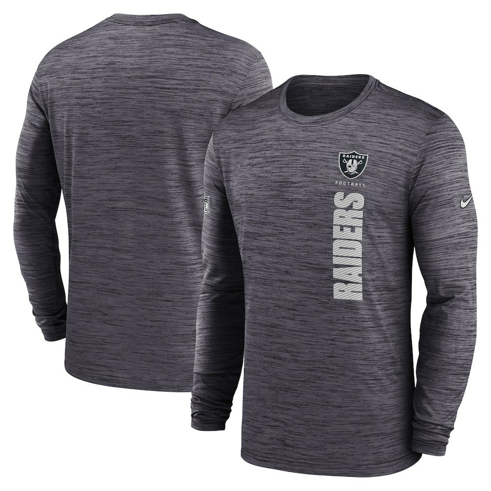 Las Vegas Raiders Sideline Velocity Dri-FIT Long Sleeve T-Shirt Black | Nike for Sale