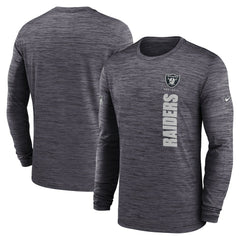 Las Vegas Raiders Sideline Velocity Dri-FIT Long Sleeve T-Shirt Black | Nike for Sale