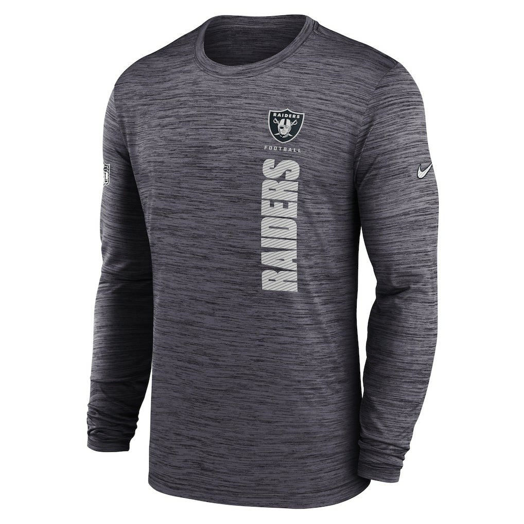 Las Vegas Raiders Sideline Velocity Dri-FIT Long Sleeve T-Shirt Black | Nike for Sale