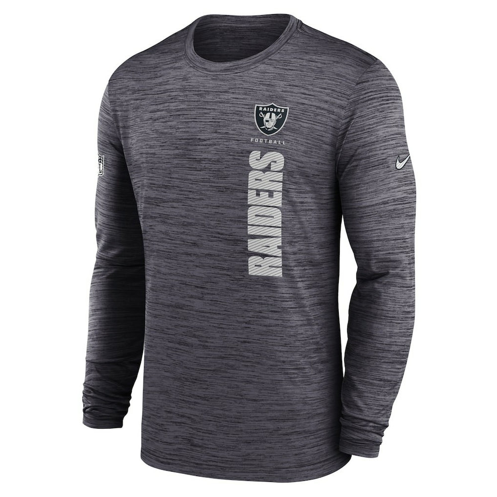 Las Vegas Raiders Sideline Velocity Dri-FIT Long Sleeve T-Shirt Black | Nike for Sale