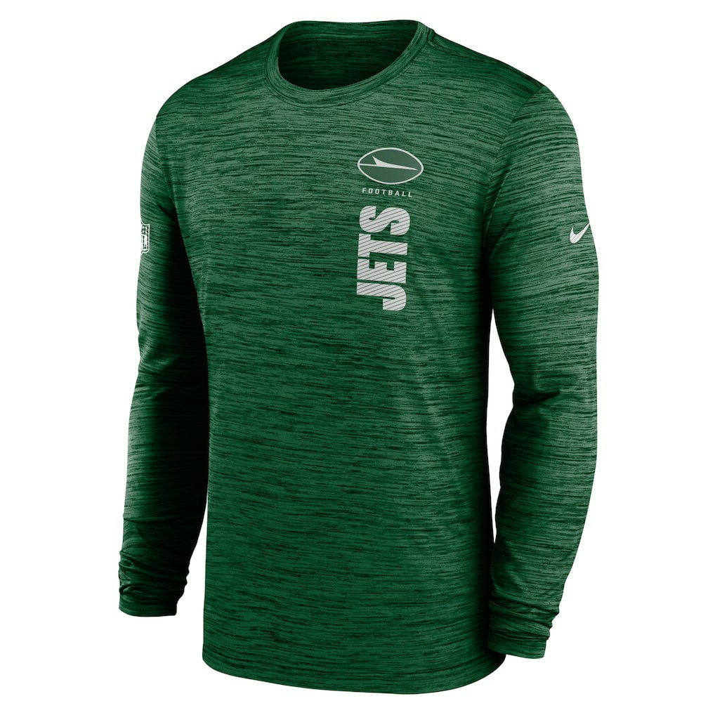 New York Jets Sideline Velocity Dri-FIT Long Sleeve T-Shirt Green | Nike for Sale