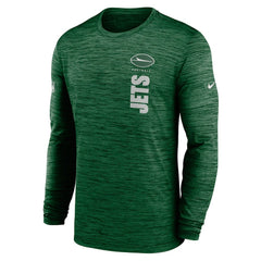New York Jets Sideline Velocity Dri-FIT Long Sleeve T-Shirt Green | Nike for Sale