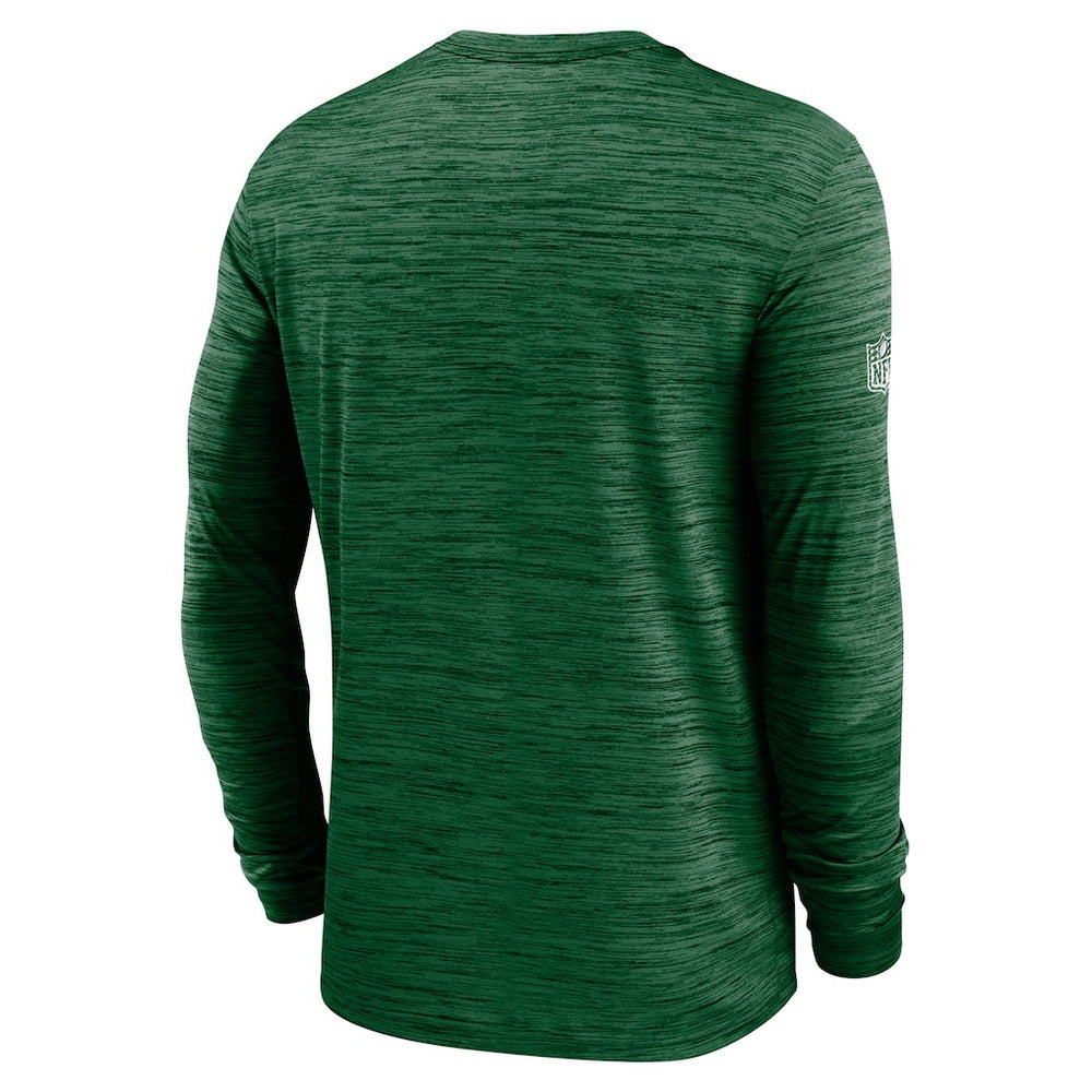 New York Jets Sideline Velocity Dri-FIT Long Sleeve T-Shirt Green | Nike for Sale