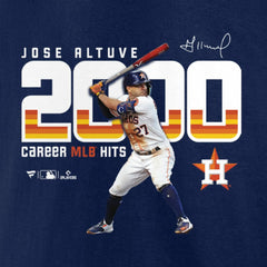 Jose Altuve Houston Astros Fanatics 2,000 Career Hits T-Shirt - MLB
