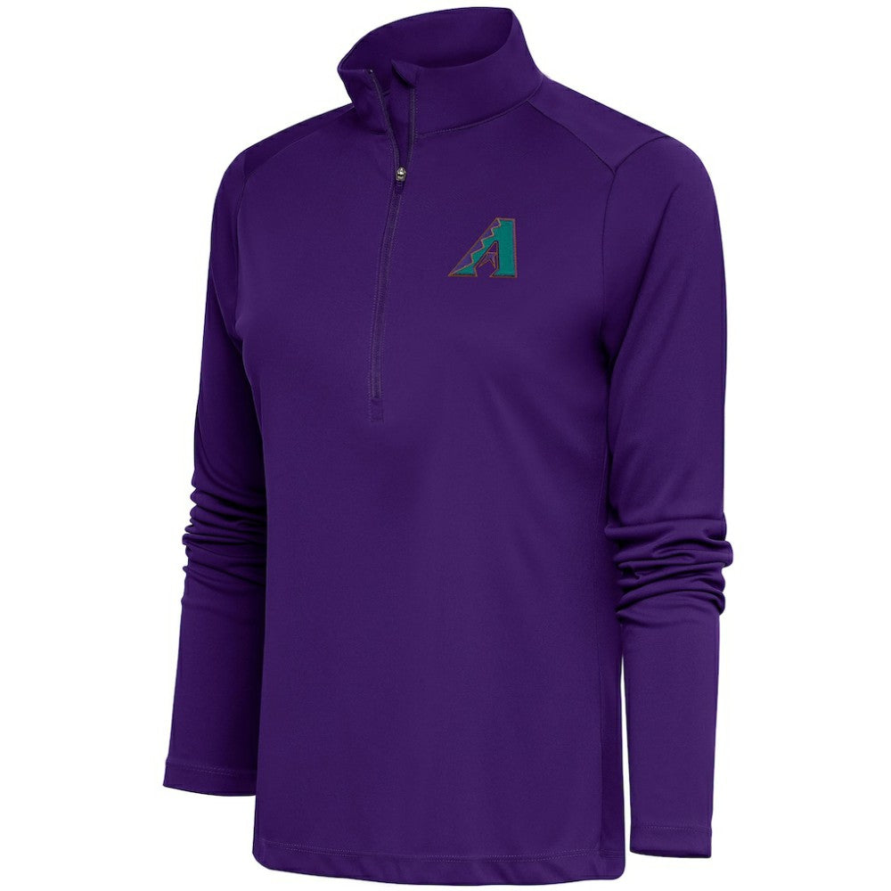 Arizona Diamondbacks Antigua Women's Cooperstown Tribute Half-Zip Pullover Top - MLB