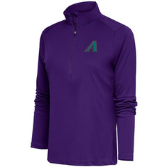 Arizona Diamondbacks Antigua Women's Cooperstown Tribute Half-Zip Pullover Top - MLB