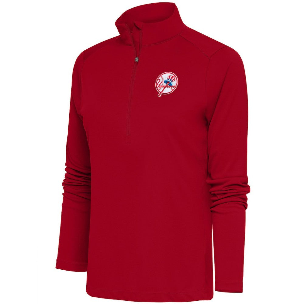 New York Yankees Antigua Women's Cooperstown Tribute Half-Zip Pullover Top - MLB