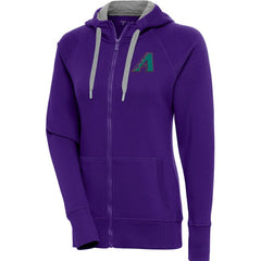 Arizona Diamondbacks Antigua Women's Cooperstown Victory Full-Zip Hoodie - MLB
