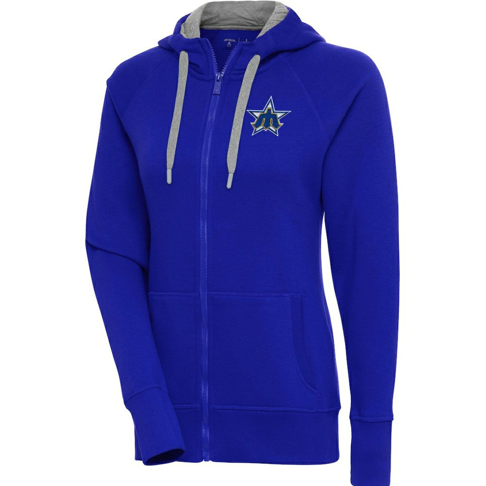 Seattle Mariners Antigua Women's Cooperstown Victory Full-Zip Hoodie - MLB