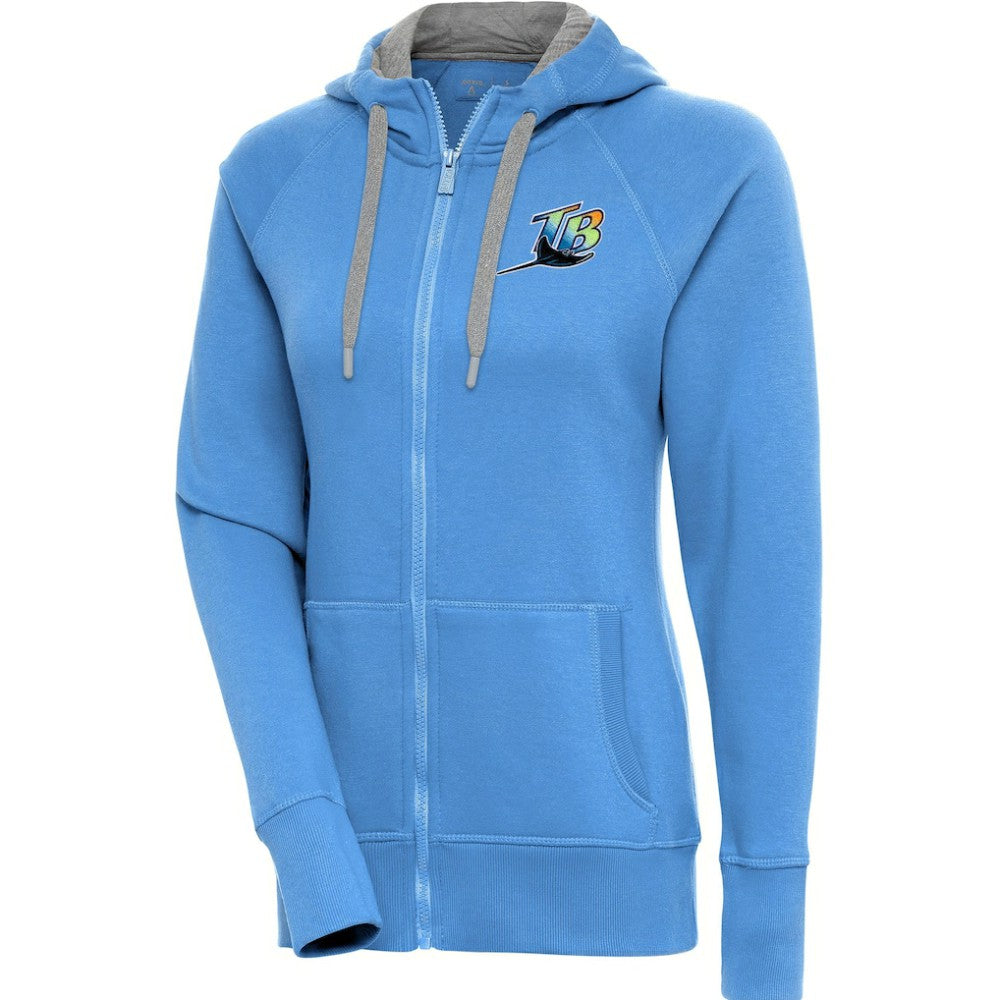 Tampa Bay Rays Antigua Women's Cooperstown Victory Full-Zip Hoodie - MLB