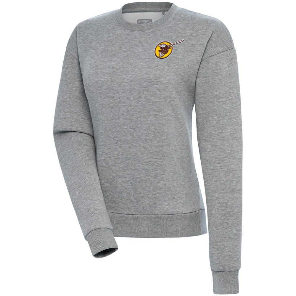 San Diego Padres Antigua Women's Cooperstown Victory Crewneck Pullover Sweatshirt - MLB