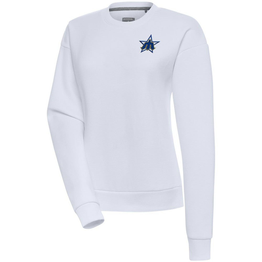 Seattle Mariners Antigua Women's Cooperstown Victory Crewneck Pullover Sweatshirt - MLB