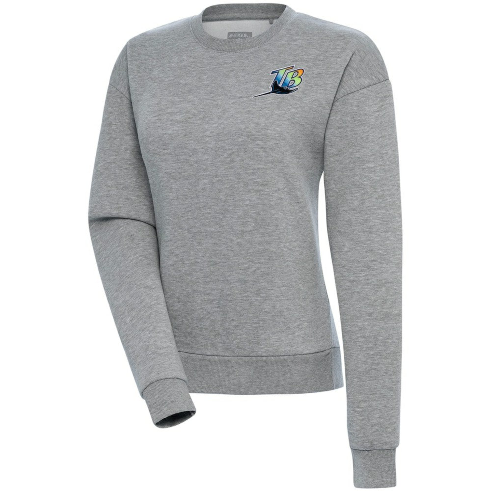 Tampa Bay Rays Antigua Women's Cooperstown Victory Crewneck Pullover Sweatshirt - MLB