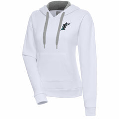 Florida Marlins Antigua Women's Cooperstown Victory Pullover Hoodie - MLB