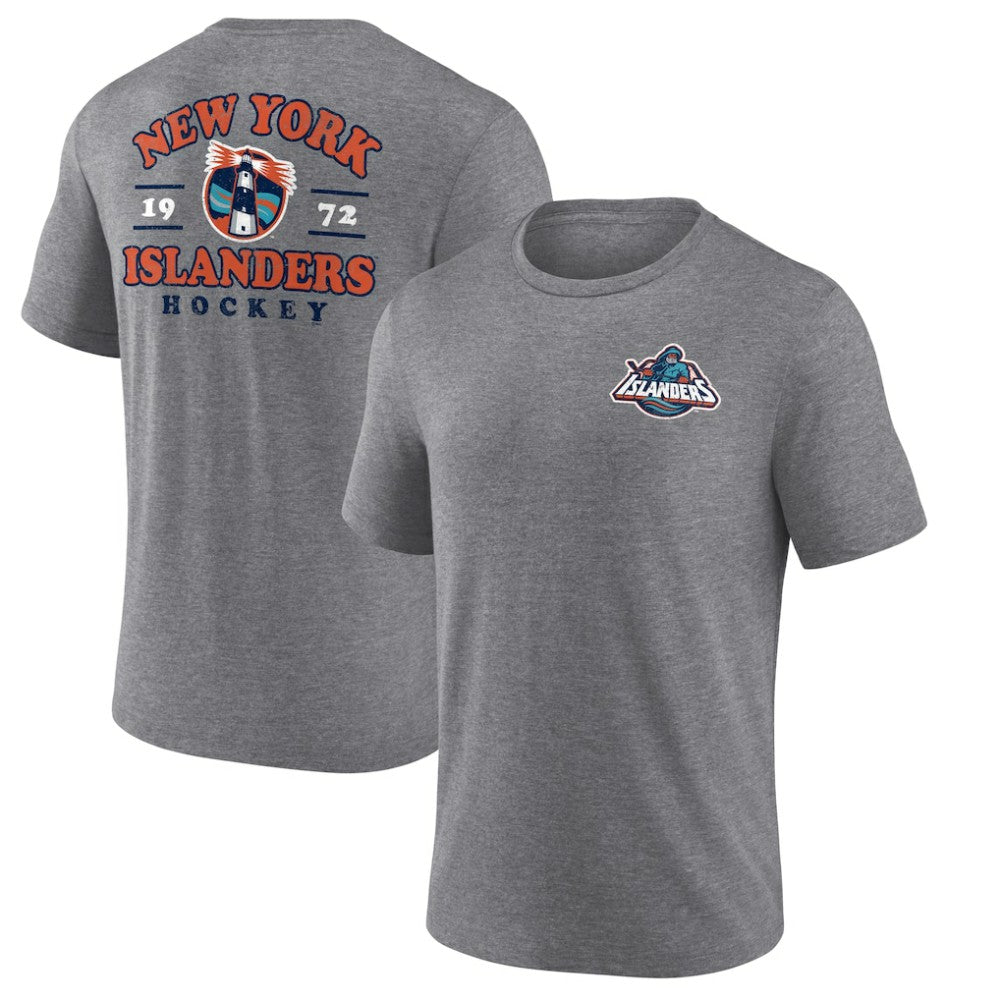 New York Islanders Winger Tri-Blend T-Shirt - Heather Gray - NHL
