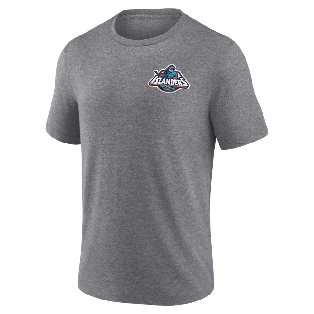 New York Islanders Winger Tri-Blend T-Shirt - Heather Gray - NHL