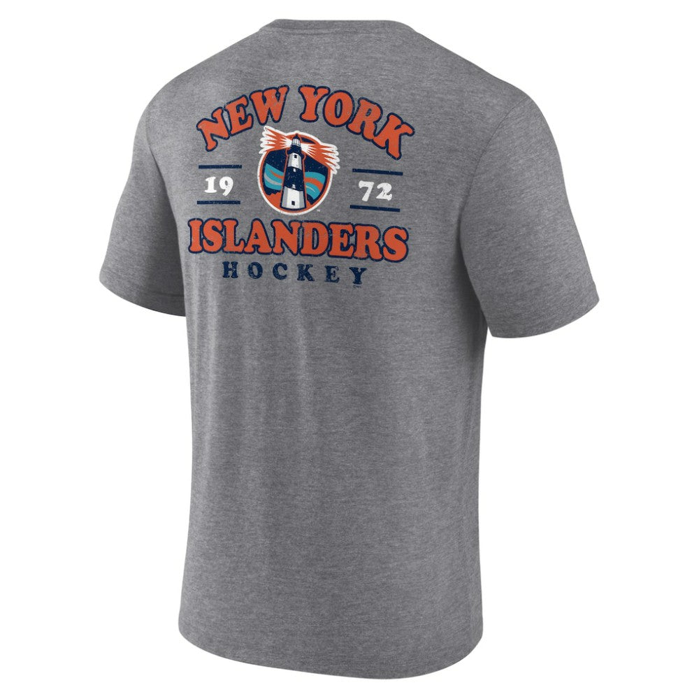 New York Islanders Winger Tri-Blend T-Shirt - Heather Gray - NHL