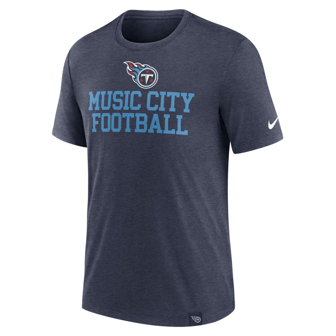 Tennessee Titans Blitz Tri-Blend T-Shirt Heather Navy | Nike for Sale