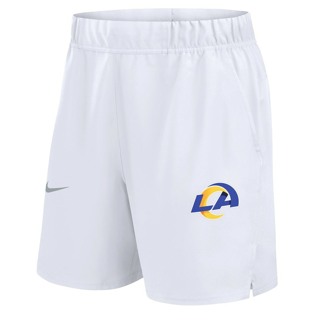 Los Angeles Rams Blitz Victory Dri-FIT Shorts White | Nike for Sale
