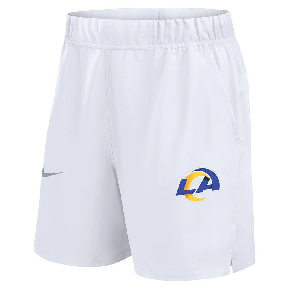 Los Angeles Rams Blitz Victory Dri-FIT Shorts White | Nike for Sale