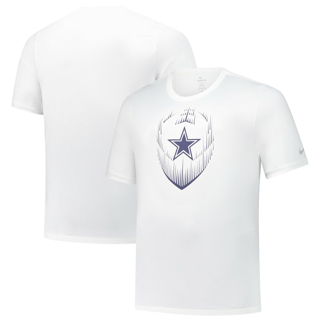 Dallas Cowboys Big & Tall Blitz Legend Icon Performance T-Shirt White | Nike for Sale