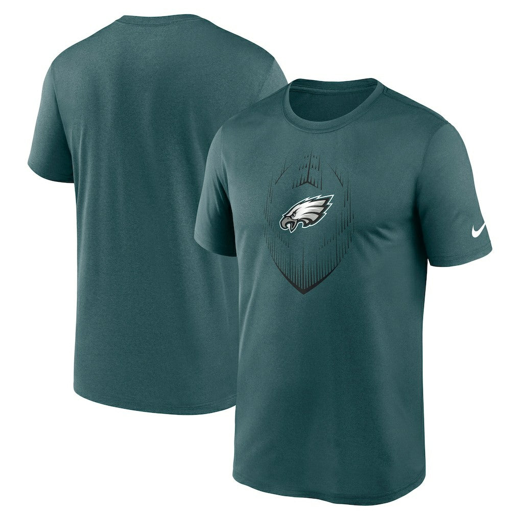 Philadelphia Eagles Big & Tall Blitz Legend Icon T-Shirt Teal | Nike for Sale