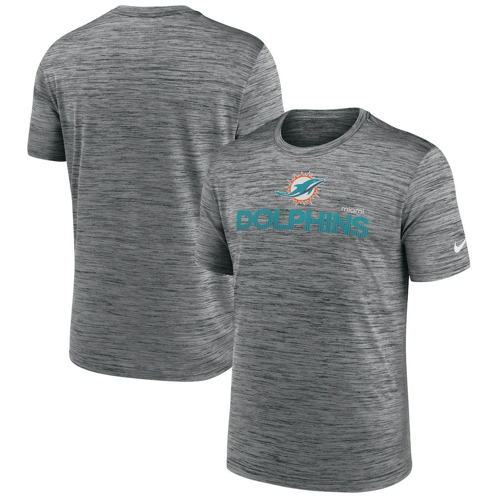 Miami Dolphins Blitz Velocity Modern Dri-FIT T-Shirt Anthracite | Nike for Sale