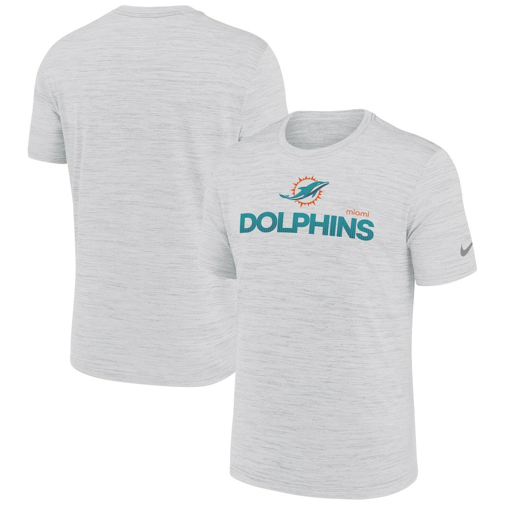Miami Dolphins Blitz Velocity Modern Dri-FIT T-Shirt Ash | Nike for Sale