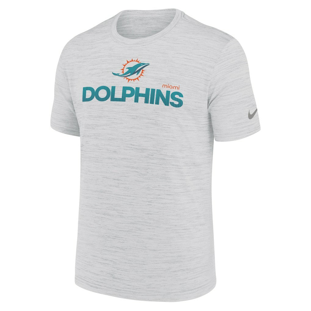 Miami Dolphins Blitz Velocity Modern Dri-FIT T-Shirt Ash | Nike for Sale